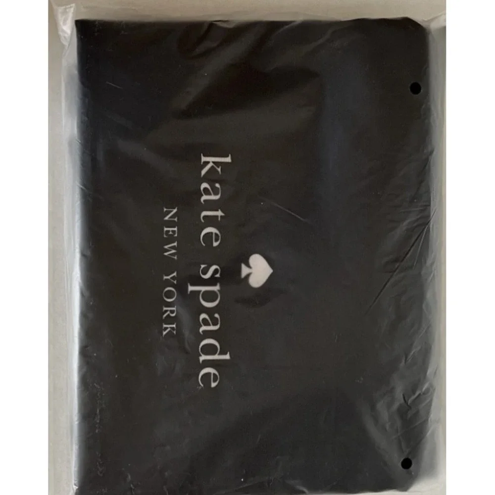 New Kate Spade Black Stripe Mesh Tote 25